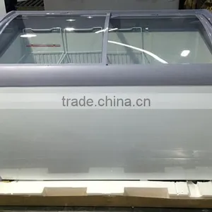 Glass Top Chest Freezer Showcase Sliding Glass Doors thumbnail-2