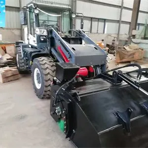 Road Sweeper For Wheel Loader LW500KN With Pick Up Bucket Broom thumbnail-3