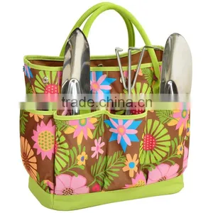 High Quality Heavy Duty Printed Polyester Garden Tool Tote Bag,custom Printing Fabric Garden Tote,printed Canvas Garden Tool Bag thumbnail-2