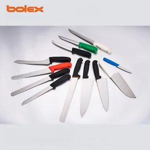 Kitchen Cook Chef Knives Slant Tang Chinese Cleaver Boning Knife SHARPENING GRINDING RENTAL EXCHANGE CUTLERY SERVICES NELLA COZZINI OMCAN GREBAN Cook Kitchen Chef Knives Flutes Edge thumbnail-1