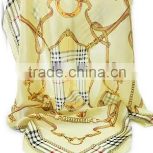 2015 Latest Custom Women Printed Chiffon Scarf thumbnail-1
