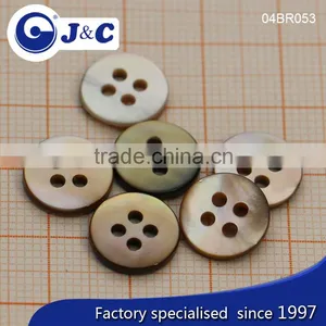 J&C Brown MOP Shell Buttons,pearl Shell Buttons for Fashion Shirt.BR052, BR053 thumbnail-3