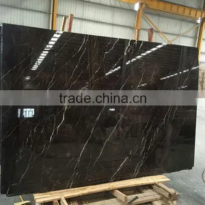 Factory Supply Natural Good Quality St Laurent Black Marble Tiles thumbnail-2