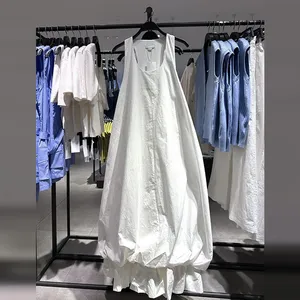 Beautiful White Suspender Flower Bud Dress for Women in Summer, Perfect for Relaxation, Loose and Slimming, Plus Plus Plus Size Fluffy Skirt thumbnail-3