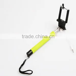 Fashion Colorful Wired Selfie Stick Monopod With Cable for Smartphone Supplier's Choice thumbnail-2