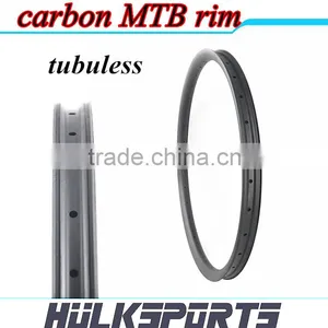29er 42mm Width Carbon Rims MTB Rims Tubuless Carbon Periphery Hookless Carbon Mtb Rim Used for Mountain Bike thumbnail-2