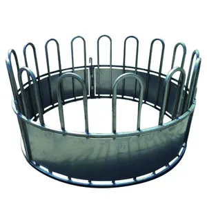 3 Pieces Assembled Round Hay Feeder for Cattle/Sheep Round Horse Cattle Hay Feeder thumbnail-1