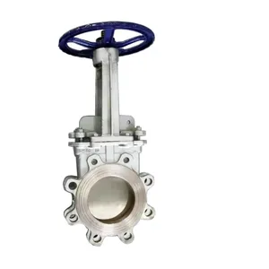 Lug Knife Gate Valve DN50 304 Stainless Steel ANSI Pneumatic Knife Gate Valve Slurry Knife Gate Valve thumbnail-3