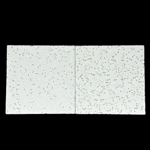 Mineral Fiber Ceiling 603x603mm Microlook Edge Light Weight Sound Absorbing Ceiling Tile for School thumbnail-2