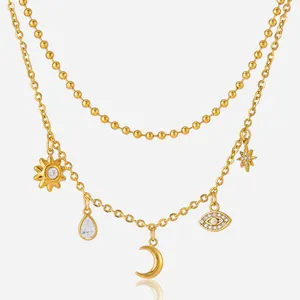 18K Gold PVD Coated Stainless Steel Necklace With Lifetime Warranty thumbnail-5