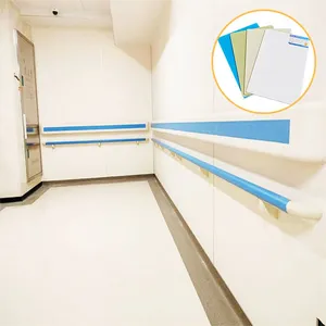 High Strength Anti-Skid FRP Flat Panel Composite Material for Construction Use China Made Woven Roving Mat FRP Panel thumbnail-1