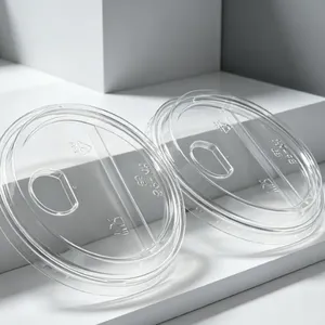 Clear Dome Smoothie Disposable Cup Lids thumbnail-4