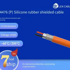 Ul4476-certified by American Standard, Heat-resistant up to 200°c, 1000v Silicone Rubber Shielded Power Cable thumbnail-1