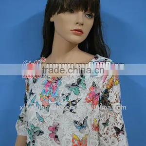Xingyu Embroidery Factory Butterfly Full Embroidery African Fabric Lace for Evening Wedding Dress thumbnail-3