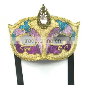 Princess Venice Men and Women Half Face Lace Hollow Led Mask Carnival Half Face Mask thumbnail-4