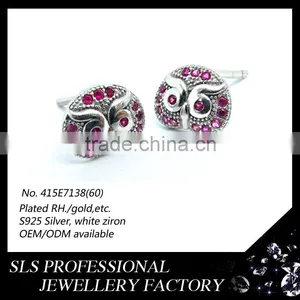 2014 Fashion Earrings for Kids Jewelry Ruby Stones Stud Earring for Children Gifts With All Types of Earrings thumbnail-1