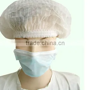 Factory Customized Nonwoven Mop Caps Clip Caps Bouffant Caps CE ISO FDA thumbnail-1