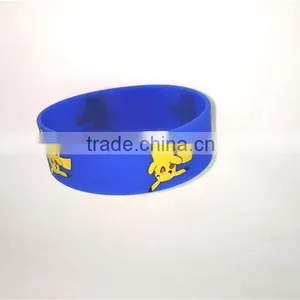 Brand New Blue Waterproof Wirstband Cartoon Silicone Bracelet Circle thumbnail-2