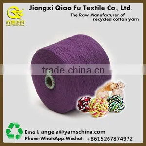 OE Recycled Polyester Cotton Blend Yarn Pet Rope Yarn Handmade Pet Toys thumbnail-5
