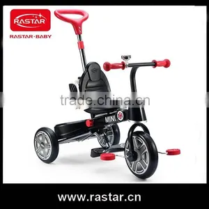 High Quality MINI Cooper Licensed 10 Inch 3 Wheel Kids Folding Bike Baby Tricycle thumbnail-1