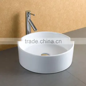 China White Ceramic Bathroom Vanity Basin thumbnail-5
