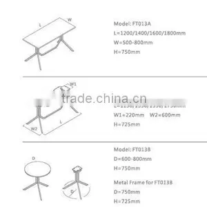 New Design Black Color Folding Frame Table Use for Training Room thumbnail-6