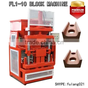 Hydroform Interlocking Clay Brick Machine Afrika Manual Clay Block Making Machine thumbnail-1