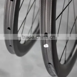 700c 27mm Width Carbon Road Bike Wheelset Tubular Wheelset W40T Powerway R13 Hub thumbnail-4