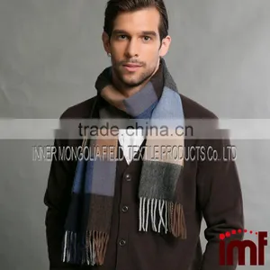 Classic Cashmere Scarf in Check thumbnail-1