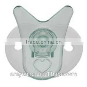 Eco Friendly Kids Nipper, Transparent Silicone Ring Pacifiers, Baby Pacifier With Cover thumbnail-1