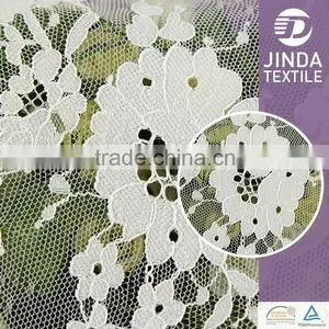 2016 New Design Eyelash White Lace French Fabric thumbnail-2