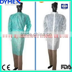 Anti- Static Surgical Disposable Lab Coats With Zipper and Elastic Cuff thumbnail-1