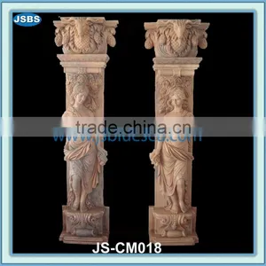 Carved Lady Statue Column JS-CM018Y thumbnail-1