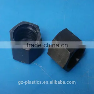Custom Made Small Black Injection Nylon Cap Injection Plastic Molding Screw Nut Parts for Various Type Machine thumbnail-4