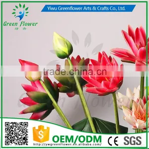 Greenflower 2016 Wholesale Real Touch Latex PU Latus Bud China Handscrafts Artificial Flowers Rose for Wedding Decoration thumbnail-5