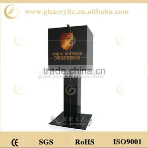 GH-RJ006 High Grade Hot Sale Black Donation Money Box With Lock , Professional Acrylic Donation Box thumbnail-1