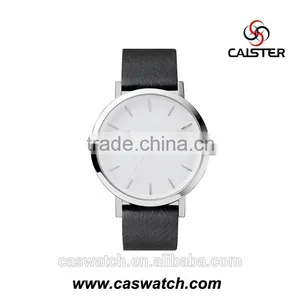 Hot Fashion Minimalist Stainless Steel Men's Watch, Luxury High Quality Leather Watch, Japan Movement Water Resistant Watch thumbnail-3