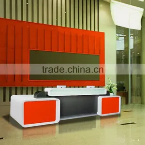 Modern Beauty White Reception Counter Hotel Furniture thumbnail-6