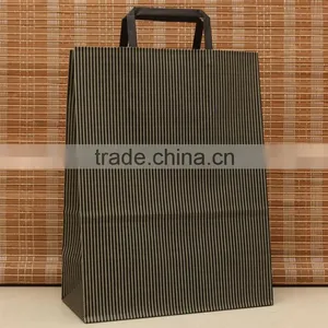 2016 Hot Sales Flat Handle Kraft Paper Bag thumbnail-3