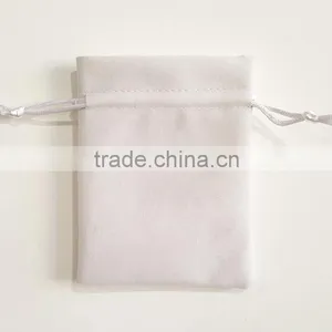 White Fabric Personalized Drawstring Bags for Kids/small Fabric Drawstring Bags With Gold Strings Quality Choice thumbnail-6