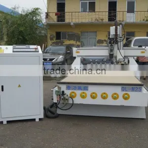 CE Approved Working Area 1300*2500mm Atc Woodworking 4th Cnc Router for Wood Kitchen Cabinet Door thumbnail-5