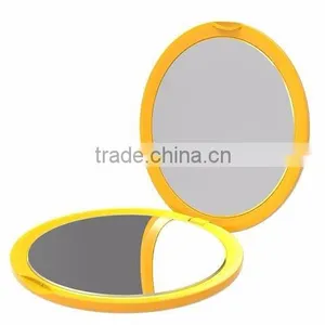 Promotional Round Compact Mirror With 2X Magnifying Double Sides thumbnail-2