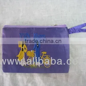 Hand Embroidery Purse Purple for Tourist thumbnail-1