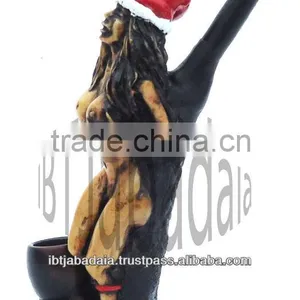 Figurine Shaped Hand Crafted Smoking Pipes - Christmas Naughty Girl thumbnail-1