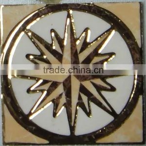 Popular Ceramic Decoration Polishd Golden Taco 100x100MM 73X73MM TILES thumbnail-1