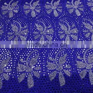 2016 Best Selling White Swiss Voile Lace Fabrics Cotton Voile Lace on Sale thumbnail-4