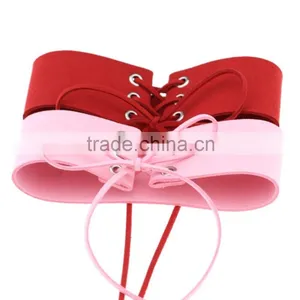 10" 11" 12" Minimalist Personality Exaggerated Punk Sexy Bondage Choker Collar Rope Tie Necklace thumbnail-2