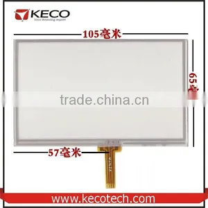 4.3" Inch General 4 Wire Resistive 105*65mm Touch Panel Glass Digitizer Screen thumbnail-1