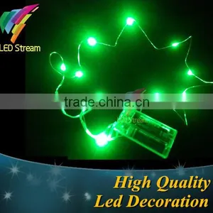 2AA Battery Operated 3.3ft Silver Color Copper Wire LED String Holiday Lights thumbnail-1