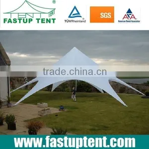 Aluminum White Double PVC Coated Fabric Stretch Star Tent for Camping, Catering thumbnail-2